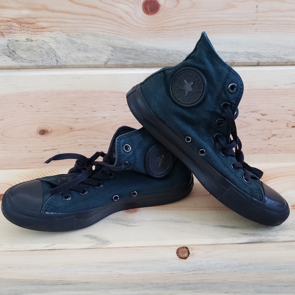 Black Canvas Size 8 Converse